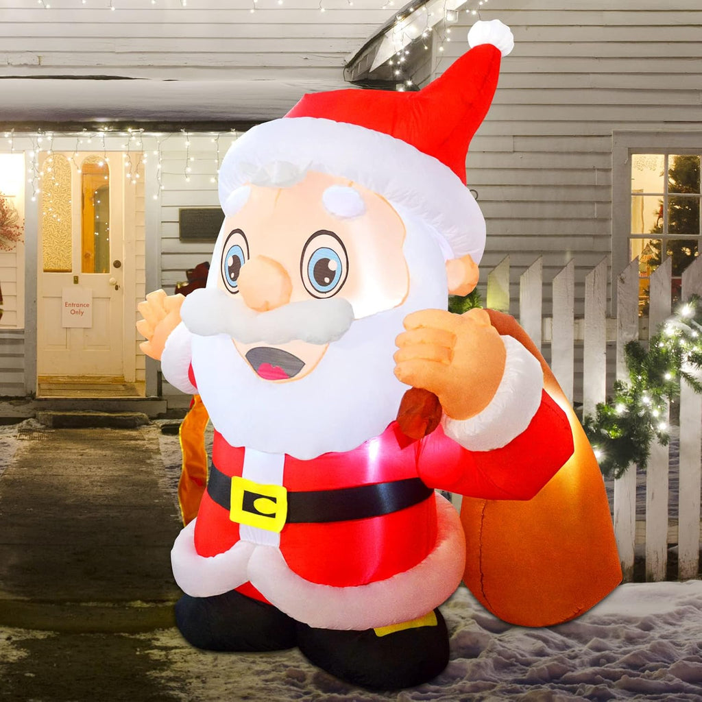 Santa Claus Christmas Inflatables Outdoor Decoration with LED Lights G146