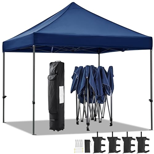 Heavy Duty Pop Up Canopy Tent 10x20 with Wheeled Carry Bag, White X6840