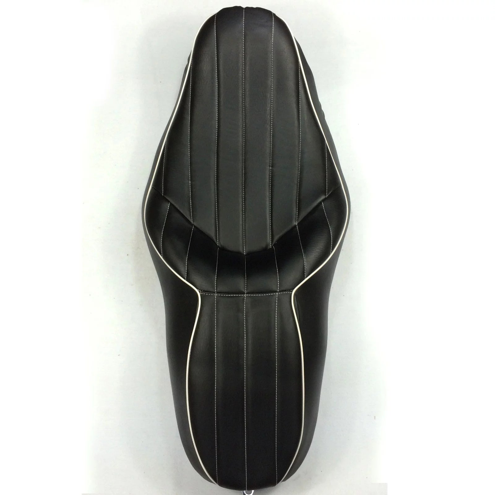 Motorcycle Leather Seat 2-up Vertical Stripes Style C239568
