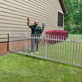 Zippity Outdoor Products ZP19057 Burbank No Dig Vinyl Fence 44" W x 41" H, White
