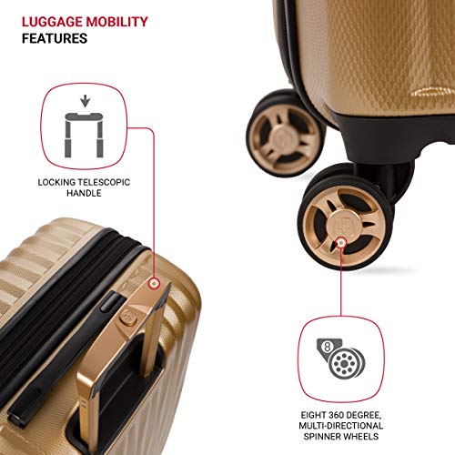 Expandable Hardside Carry-On Luggage with Spinner Wheels and TSA Lock F31623