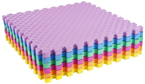 Puzzle Exercise Mat with EVA Foam Interlocking Tiles for MMA, Gymnastics and Home Gym N211438
