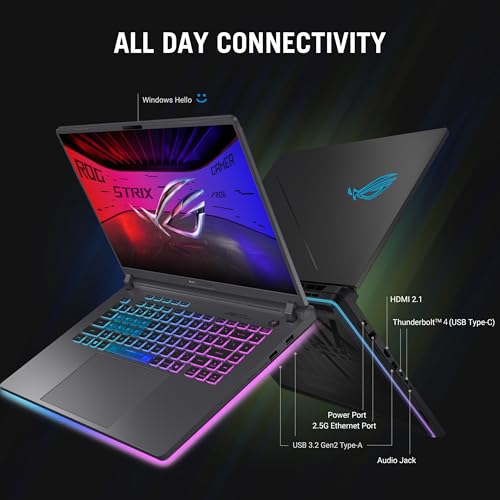Gaming Laptop, 16" FHD+ 165Hz Display, RTX 5060, Core i7, 16GB DDR5, 1TB SSD, Windows 11 N468