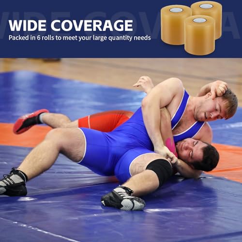 Wrestling Mat Seam Cover Tape, 6 Rolls 4" x 108' D86716