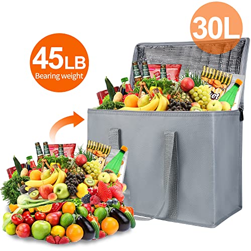 Insulated Food Delivery Bag Hot Cold Meal Carrier Cooler Tote K646948