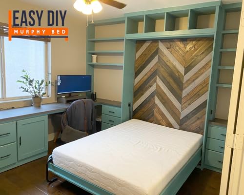 Queen Size DIY Murphy Bed Hardware Kit – Vertical Wall Bed, Space-Saving L424