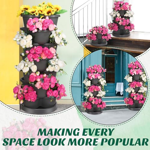 7 Tier Stackable Planter for Indoor Outdoor Gardening S8238