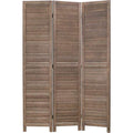 6 Panel Wood Room Divider Freestanding White 5.57 FT S6393