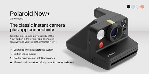 Instant Camera with Bluetooth App Control + 16 Color Photos U475