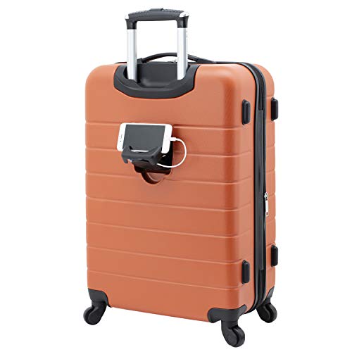 Smart Luggage Set with Cup Holder and USB Port, 20-Inch Carry-On K967