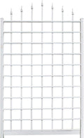 Dura-Trel Winchester 57 x 95 Inch PVC Vinyl Outdoor Garden Patio Trellis, with Wall Mounting Screws, White