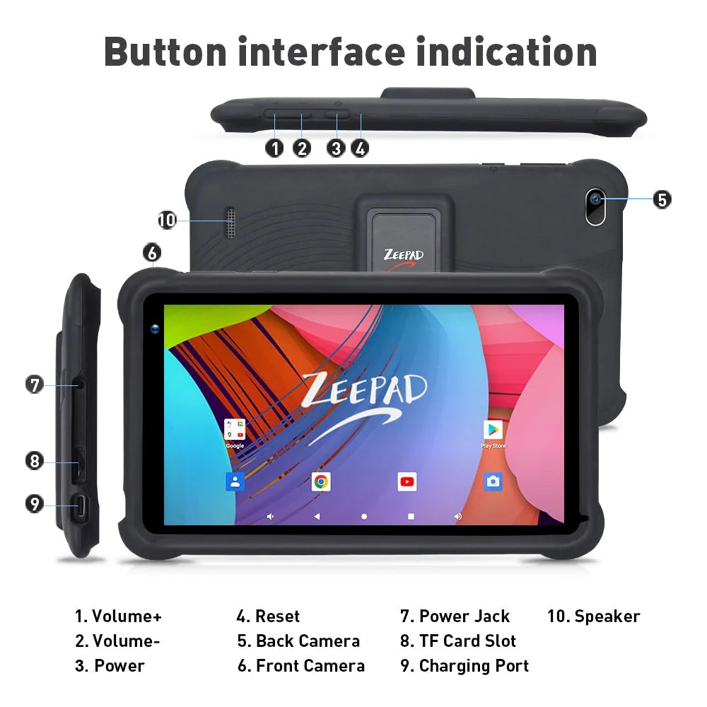 Kids Tablet 7 Inch Android 32GB with Kickstand Case K454323