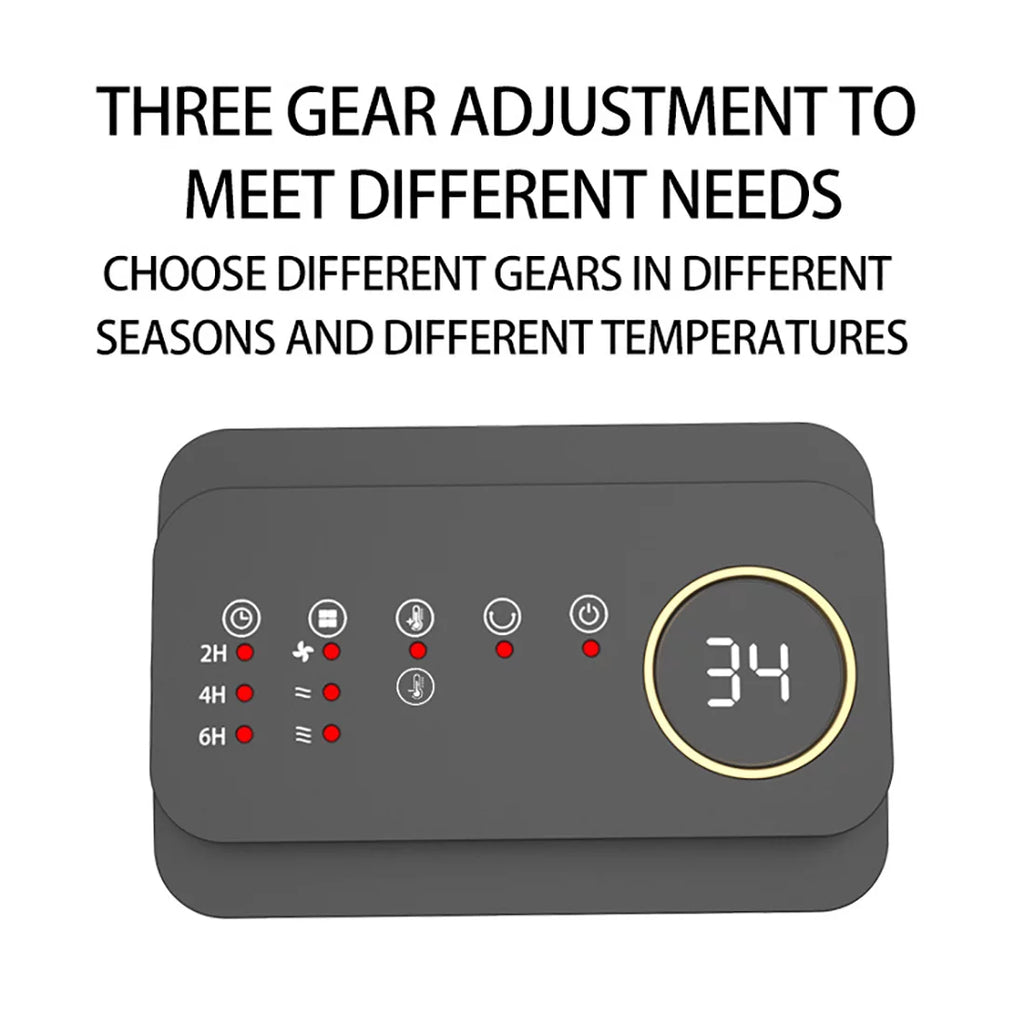 1500W Portable Electric Heater with Thermostat and Remote I930