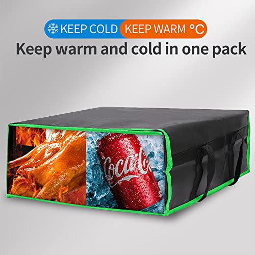 Insulated Food Delivery Bag Hot Cold Meal Carrier Cooler Tote K646948