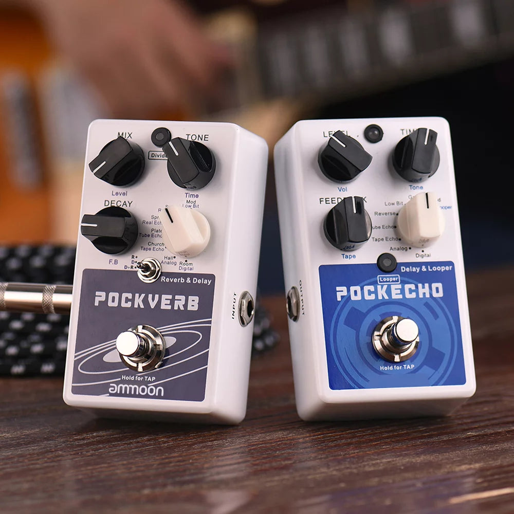 Reverb & Delay Guitar Effect Pedal with Tap Tempo B180338