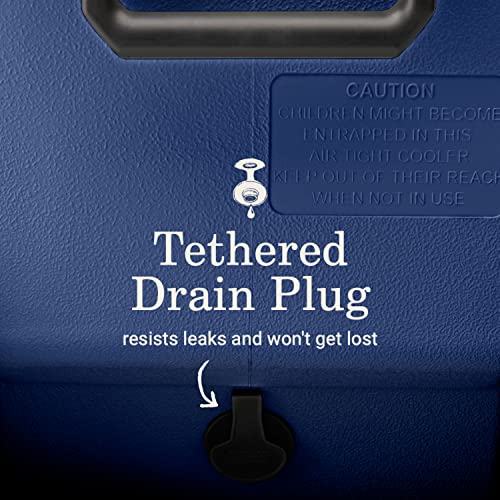 Insulated Portable Hard Cooler, Leak-Resistant, Keeps Ice up to 5 Days V620