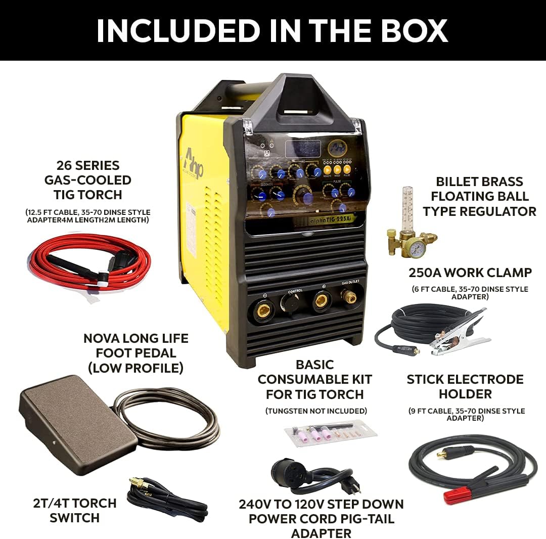 TIG/Stick Welder 200 Amp IGBT AC/DC Pulse Dual Voltage O280