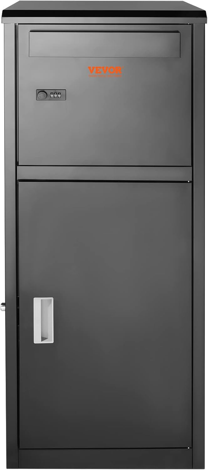 Package Delivery Box for Outside, Galvanized Steel with Coded Lock L38466