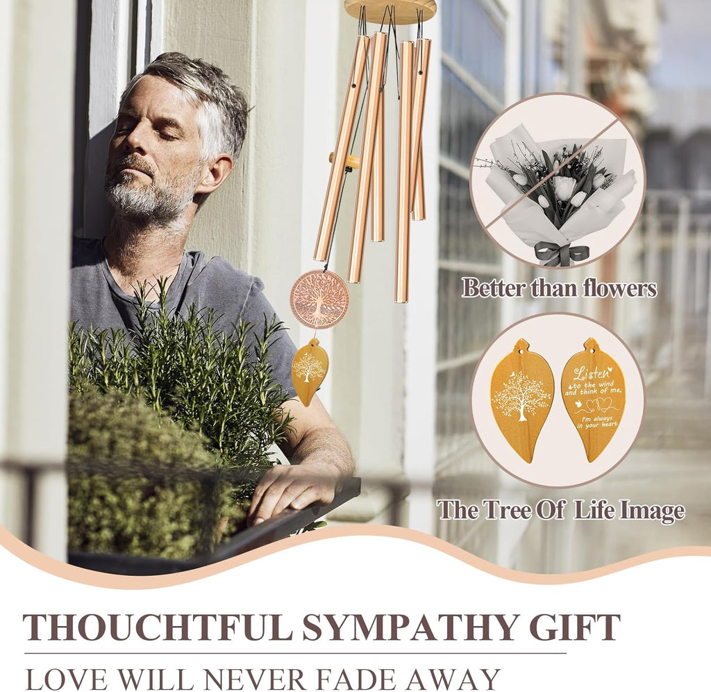 Tree of Life Memorial Wind Chimes for Loss of Loved One B8926