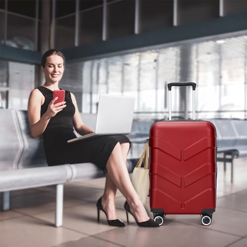 Hardside Carry-On Luggage 22x14x9 with Spinner Wheels R412965