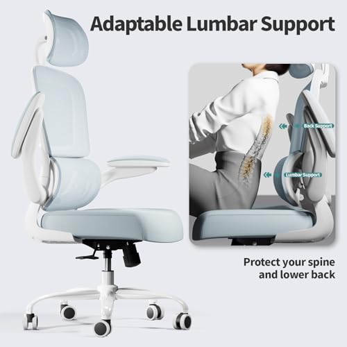 Ergonomic Mesh Office Chair with Wheels, High Back, 330 LBS Capacity C667113