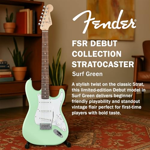 Stratocaster Electric Guitar Bundle with Amplifier, Gig Bag, Strap, Cable, Picks, and DVD S5583