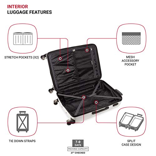 Expandable Hardside Carry-On Luggage with Spinner Wheels and TSA Lock F31623