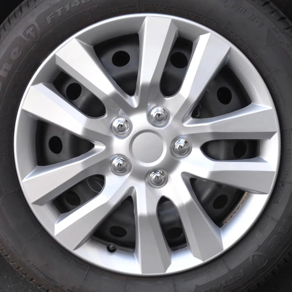 Hubcap Wheel Covers 16 Inch Silver Replica, 4 Pieces Z31952