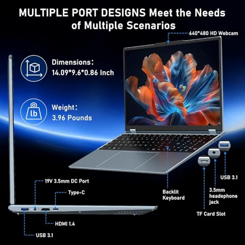 Gaming Laptop, 16 Inch, 32GB RAM 1TB SSD, FHD Display F8840