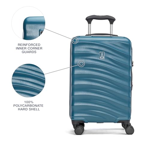 Hardside Expandable Carry-On Luggage with 8 Spinner Wheels and TSA Lock J560758