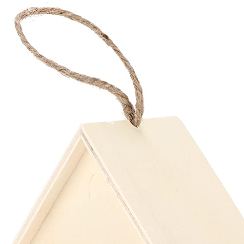 Small Hanging Wooden Bird House Kit for Kids DIY Outdoor Nest P17603