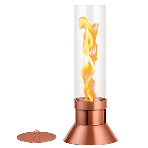 Tornado Flame Tabletop Fire Pit, Portable Table Top Firepit Outdoor Indoor Mini Fire Pit Bowl Tabletop Fireplace, Stainless Steel, Perfect for Home Balcony Backyard Garden Patio Decor Smores