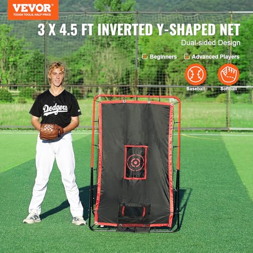 Baseball and Softball Rebounder Net with Pitching Target K192266