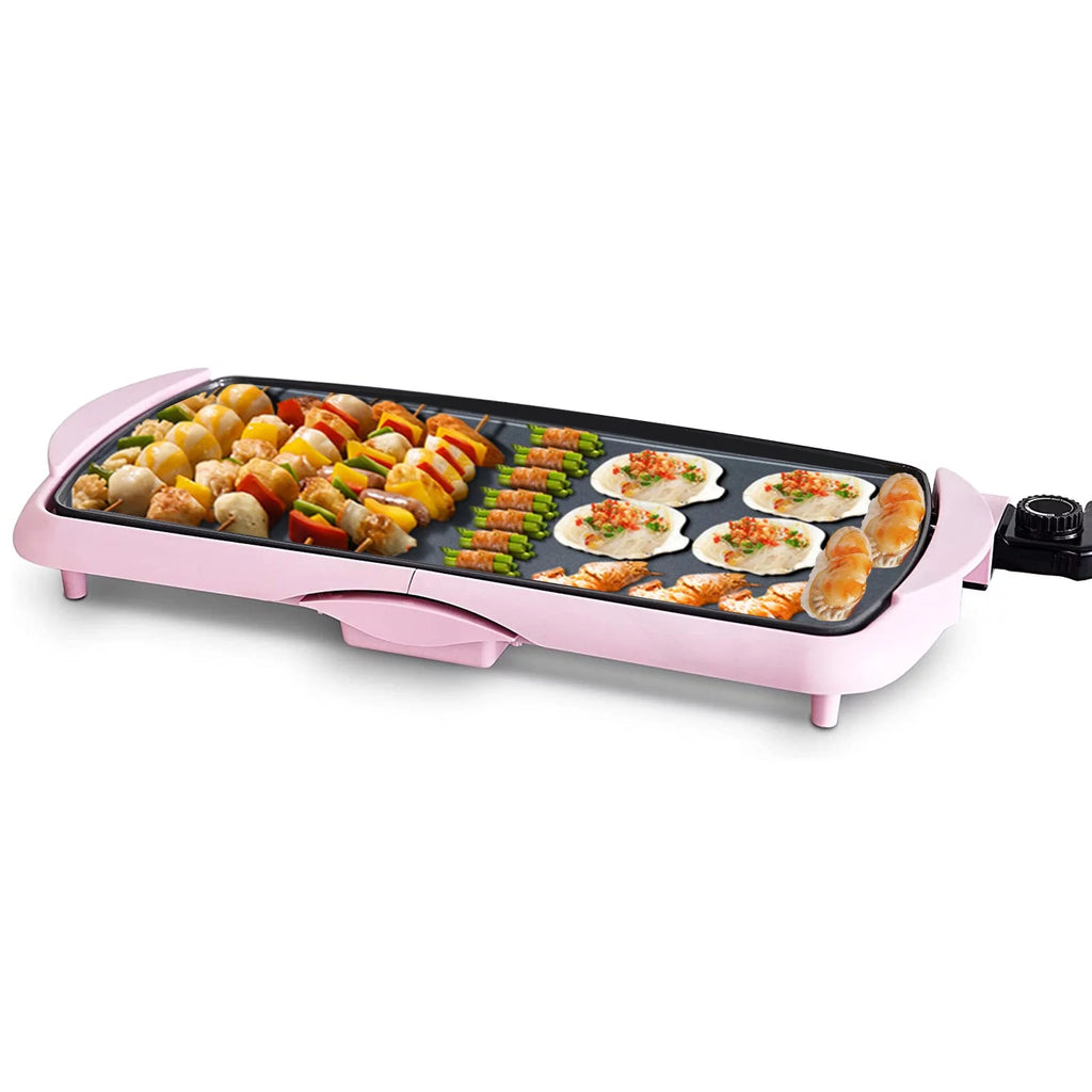 Extra Large Ceramic Electric Griddle Nonstick - for Pancakes Eggs Burgers (20")