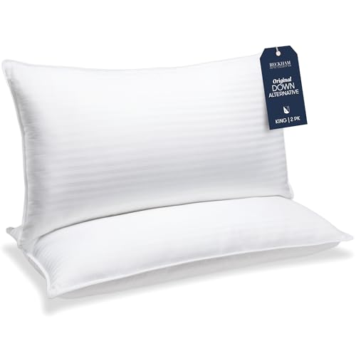 Bed Pillows Standard/Queen Size Set of 2 - Down Alternative Pillow for Sleeping R5876