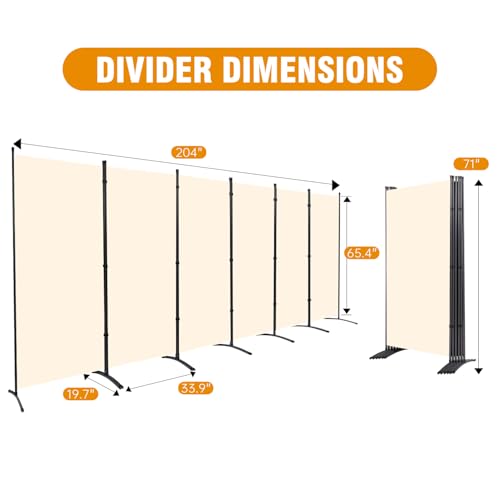 Room Divider Screen 3 Panel Folding Partition with Metal Frame, Grey M4968