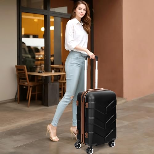 Hardside Carry-On Luggage 22x14x9 with Spinner Wheels R412965