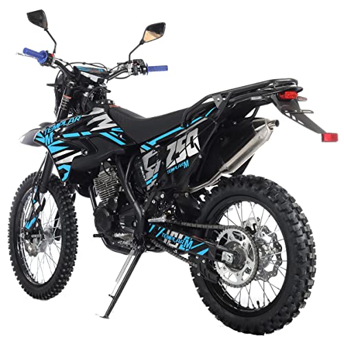 250cc Dirt Bike with 21" Front and 18" Rear Wheels, 5-Speed Manual K337471