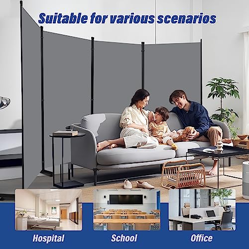 Room Divider 6ft 3 Panel Portable Fabric Partition Screen H7762