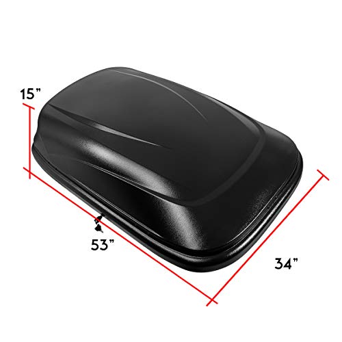 Heavy Duty Rooftop Cargo Carrier Lockable ABS, 110 LBS F238546