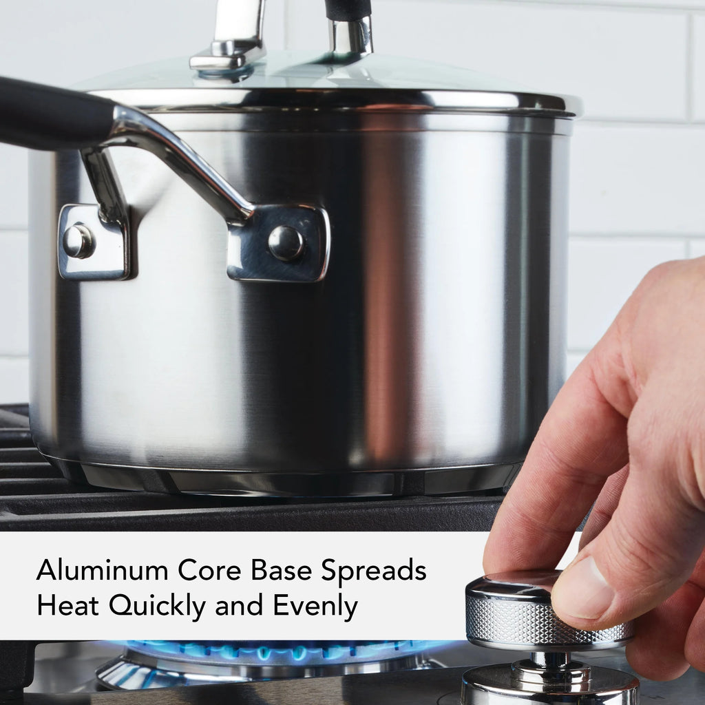 Stainless Steel 10 Piece Pots and Pans Set Z7828