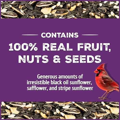 Wild Bird Seed for Outside Feeders, High-Protein, No-Waste, 15-lb Bag F570741