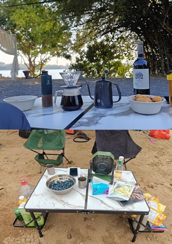 Folding Camping Table Small 2ft Portable Aluminum W647