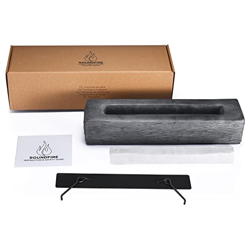 Large Rectangle Tabletop Fire Pit - Portable Bioethanol Fireplace for Indoor & Garden C1210