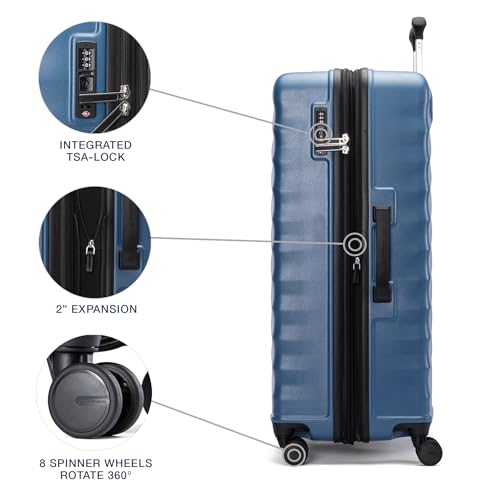 Hardside Expandable Carry-On Luggage with 8 Spinner Wheels and TSA Lock J560758