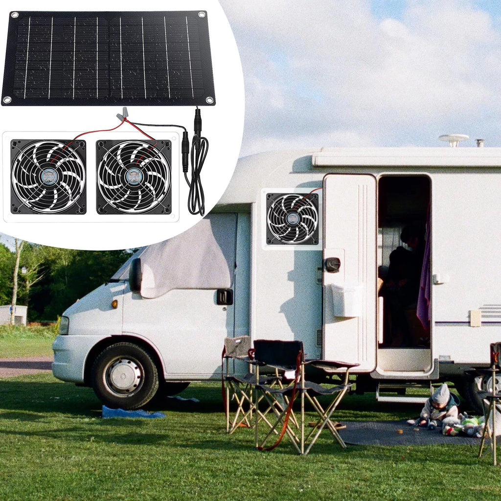 Solar Exhaust Fan for Chicken Coops Greenhouse Shed Roofs Q25615
