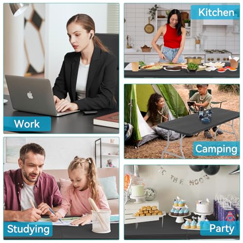 Heavy Duty Portable Folding Table for Dining, Parties, and Camping E6001