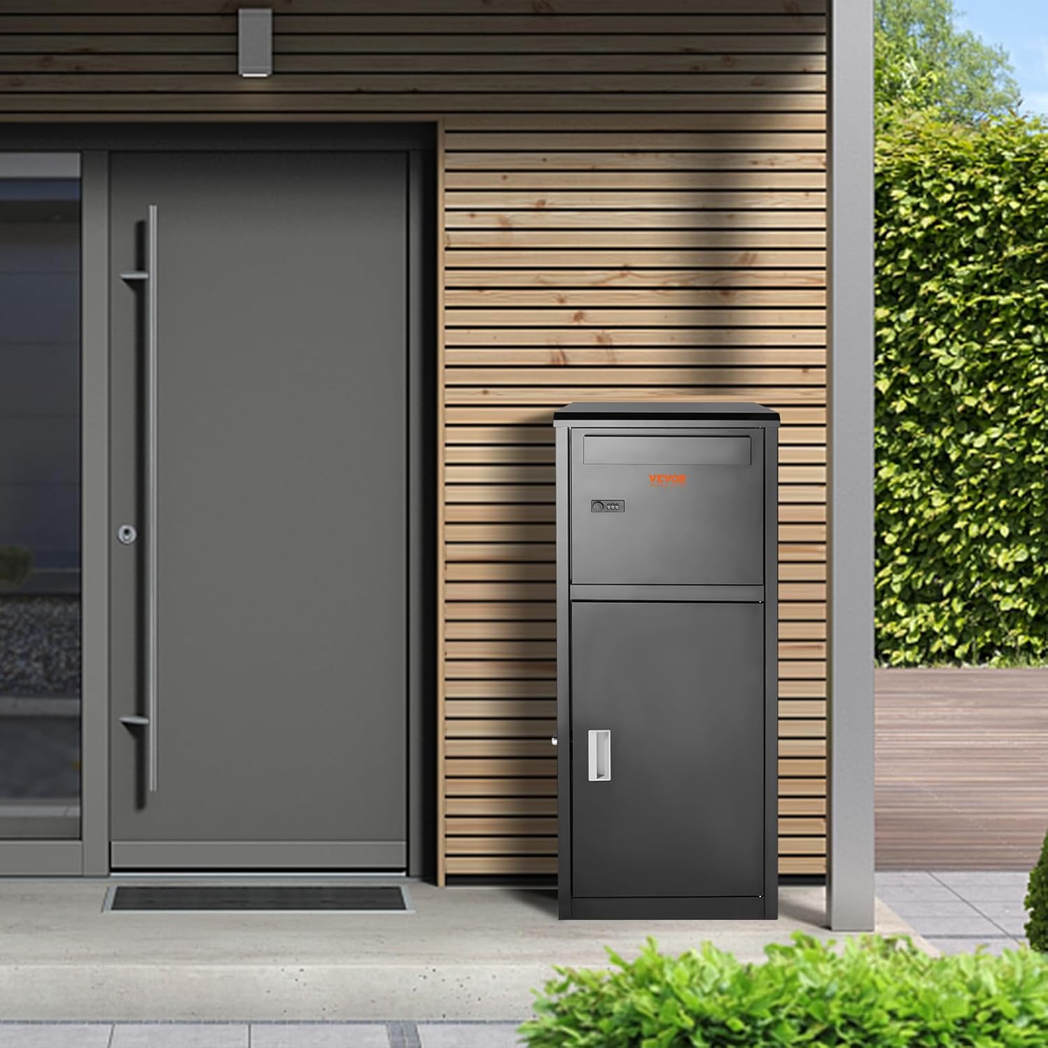Package Delivery Box for Outside, Galvanized Steel with Coded Lock L38466