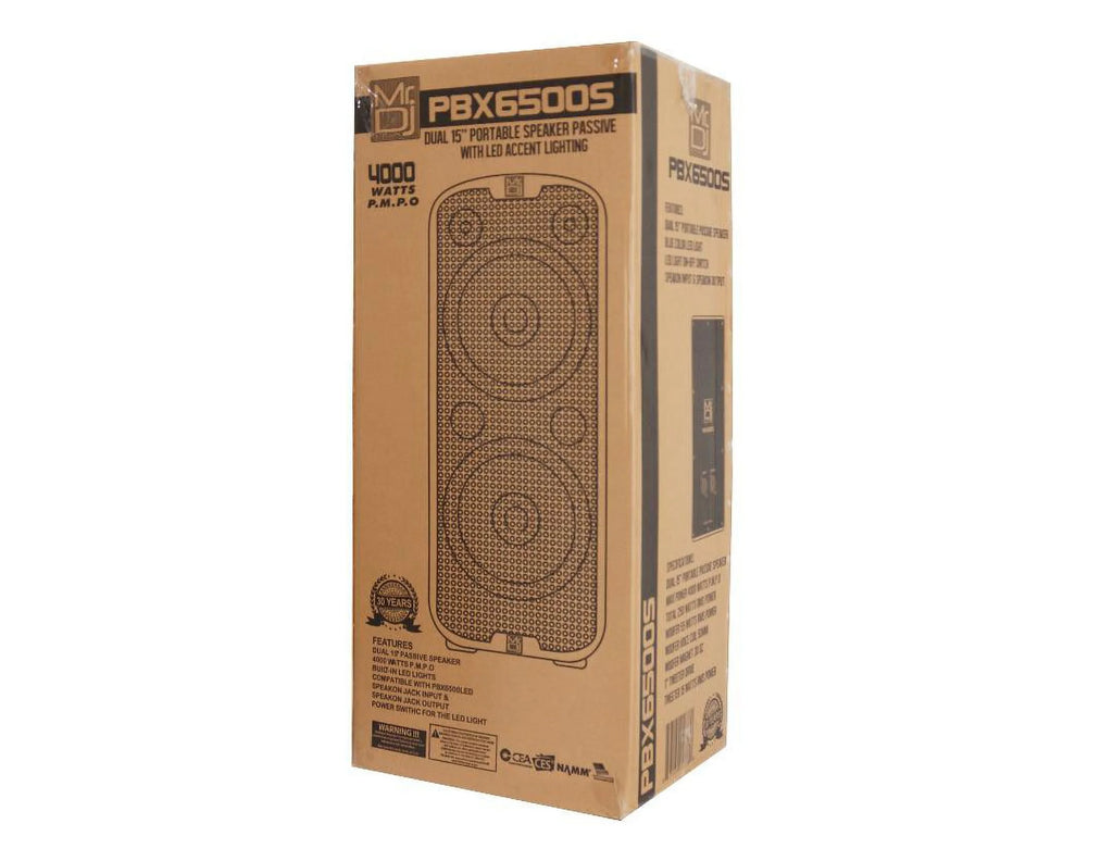 Professional Dual 15" 3-Way Full-Range Passive PA Loudspeaker O947