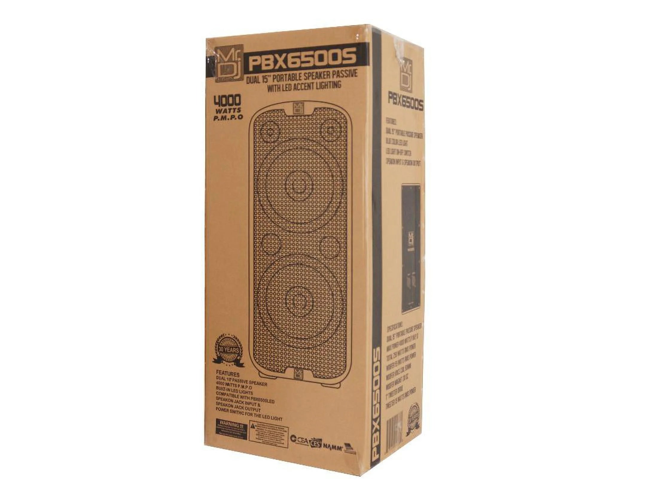 Professional Dual 15" 3-Way Full-Range Passive PA Loudspeaker O947